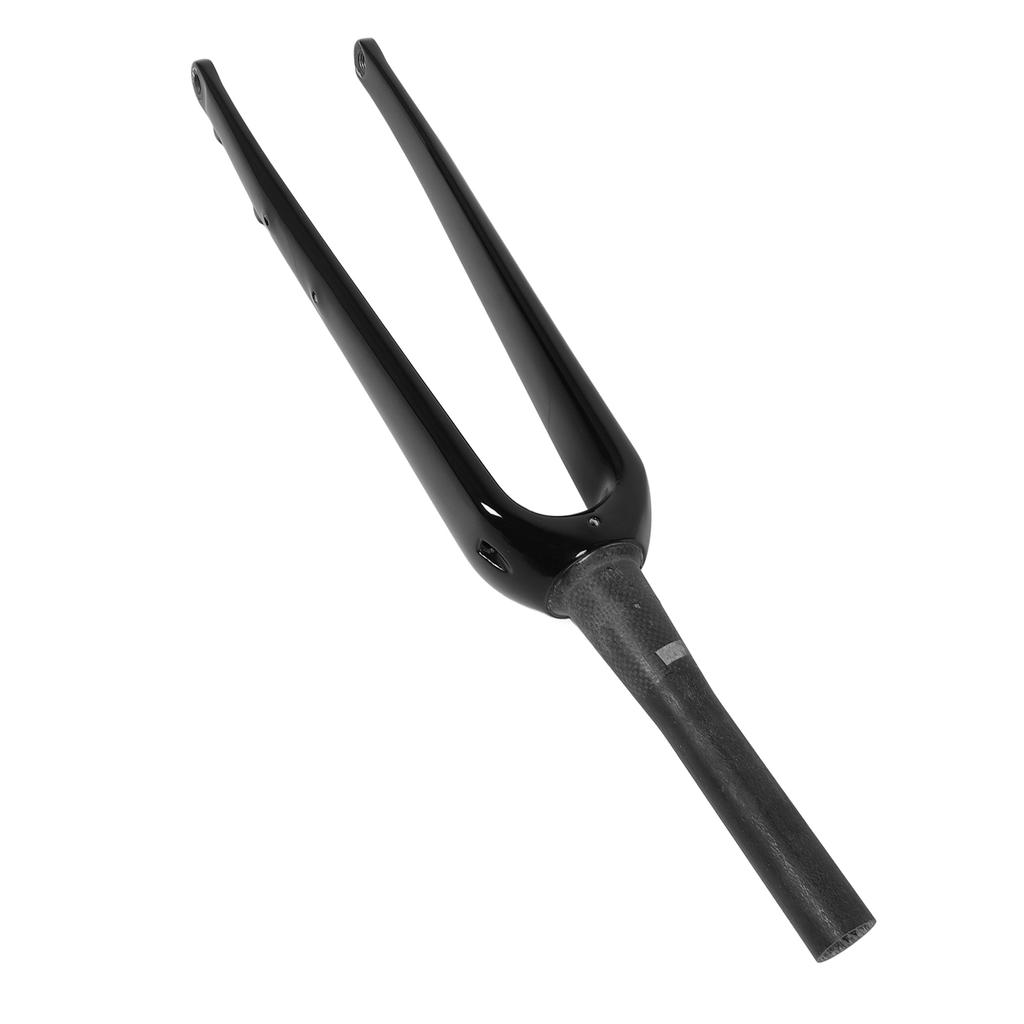 Garfo Dianteiro de Carbono para Ciclismo de Estrada 700C Sem Amortecimento para Eixo Passante Acessório de Garfo Rígido Preto
