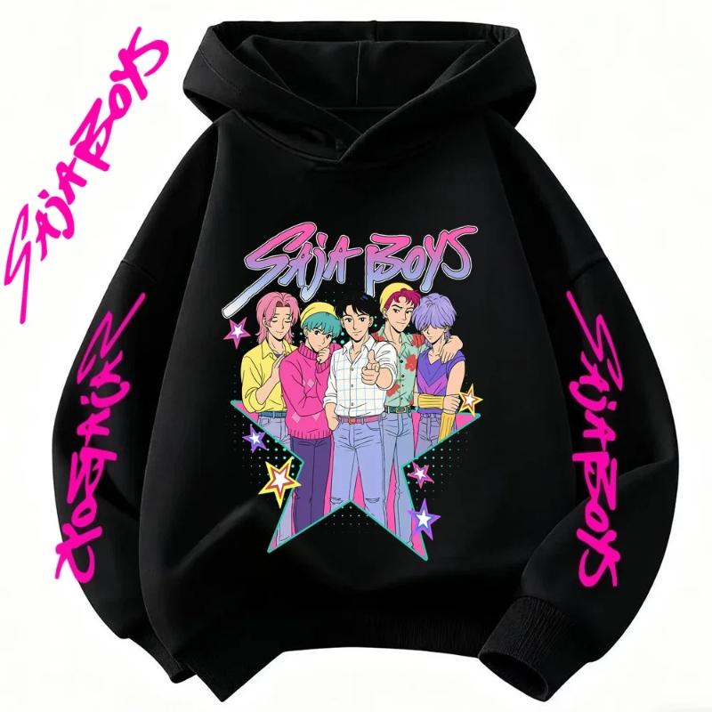 Children s KPop Demon Hunters Sweatshirt 3-14Y Saja Boys 100cm