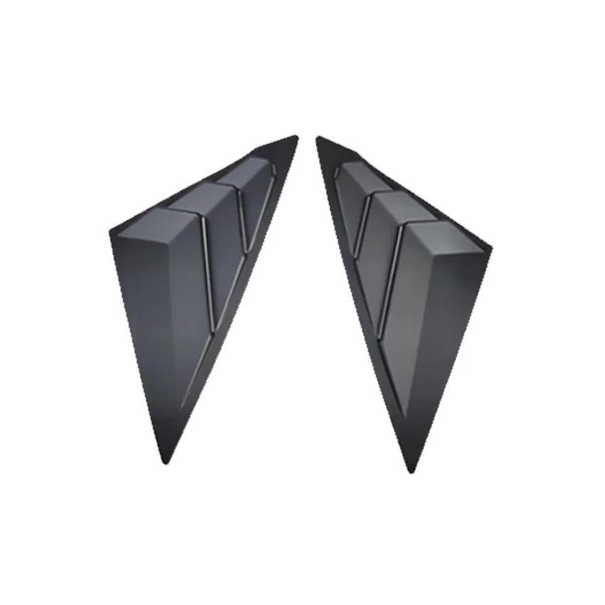 Glossy Black Rear Triangle Louvers for 2022 Honda 11th Gen Civic (Sport Version)