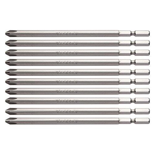 

Vessel Screwdriver Bit, B34 + 2 x 120 mm, Hardness H, Set of 10, For Air and Electric Drivers ZP