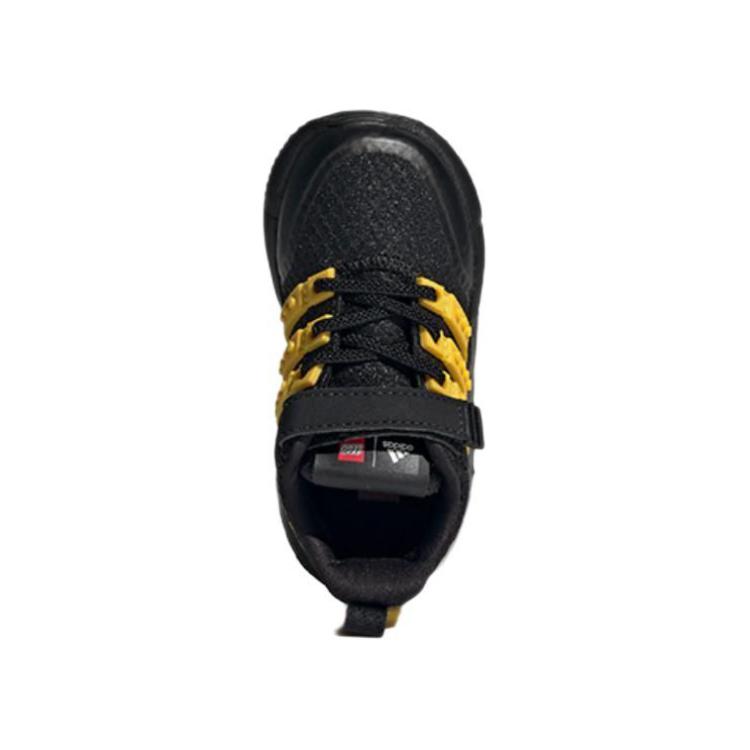 Scarpe da Bambino LEGO x Adidas Racer Tr El Tessuto Comode Punta Tonda Resistenti all'Abrasione Basse Nero Giallo GX3219