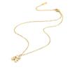Heart & Bear Gold Necklace and Earrings Set In Stainless Steel