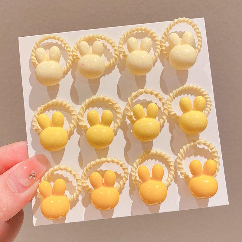 2024 Kid-Friendly Hair Accessories Set - Elastic Cartoon Hair Ties & Ropes for Girls, No-Pain Design