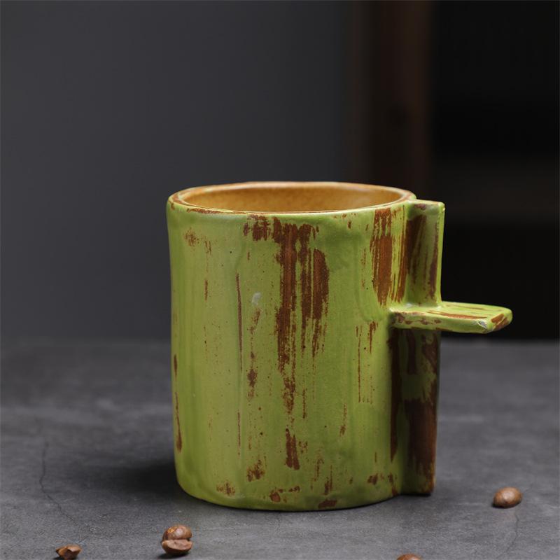 Ceramic Breakfast Cup High Value Couple Water Cup Coarse Pottery Coffee Cup Retro Mug Nordic Creative Cup
