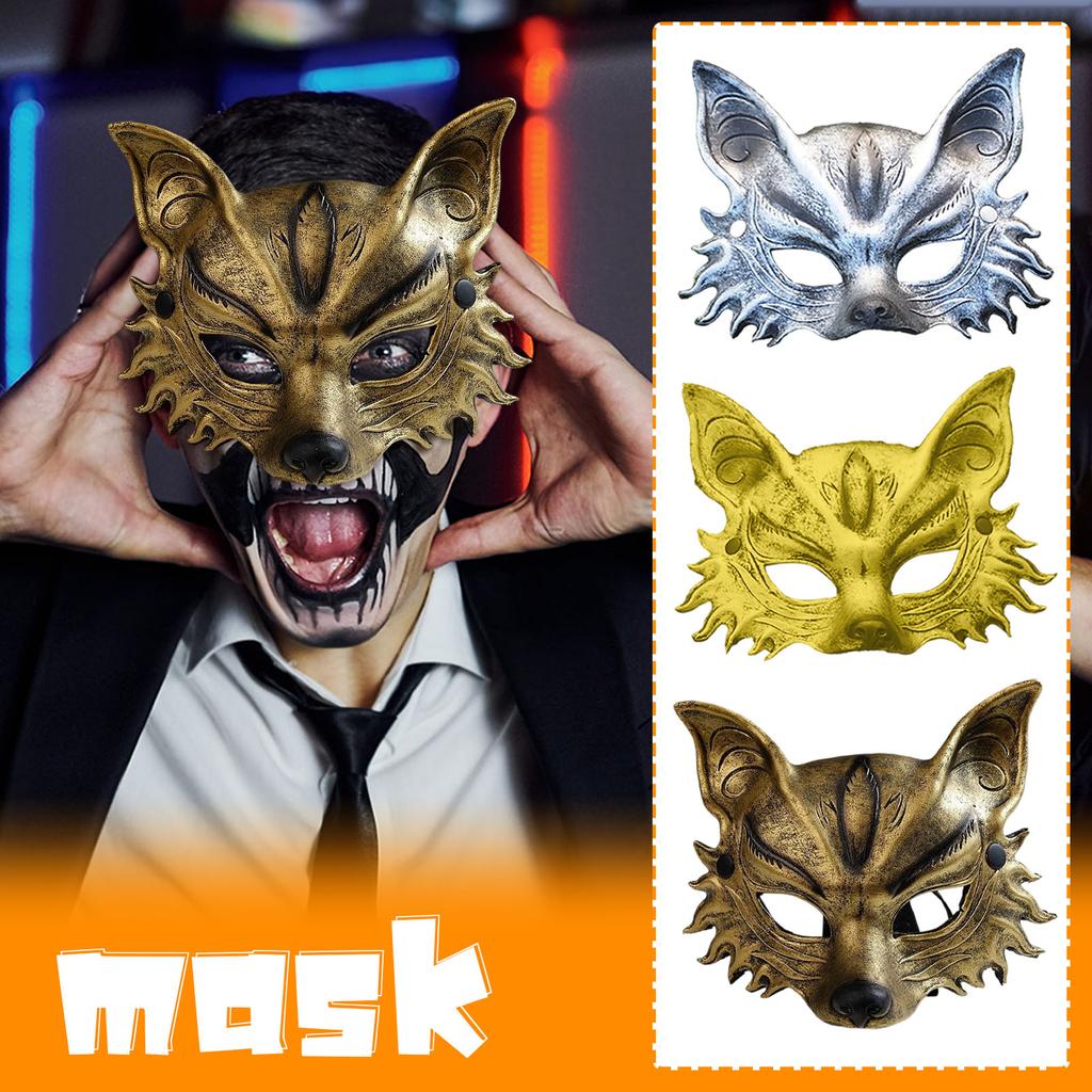 Werewolf Mask, Cosplay Anime Party Half Costume