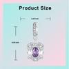 Copper 12 Zodiac Signs Pendant Charm Bead Charms Jewellery Compatible With Authentic Bracelets Necklaces for Women Do It Yourself Gift
