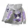 Mikina s kapucí na zip Kawaii Dětská Streetwear Kuromi Dětská Mikina na zip Dětská Mikina Manga Oblečení Dítě Dívka Chlapec Top Mikina