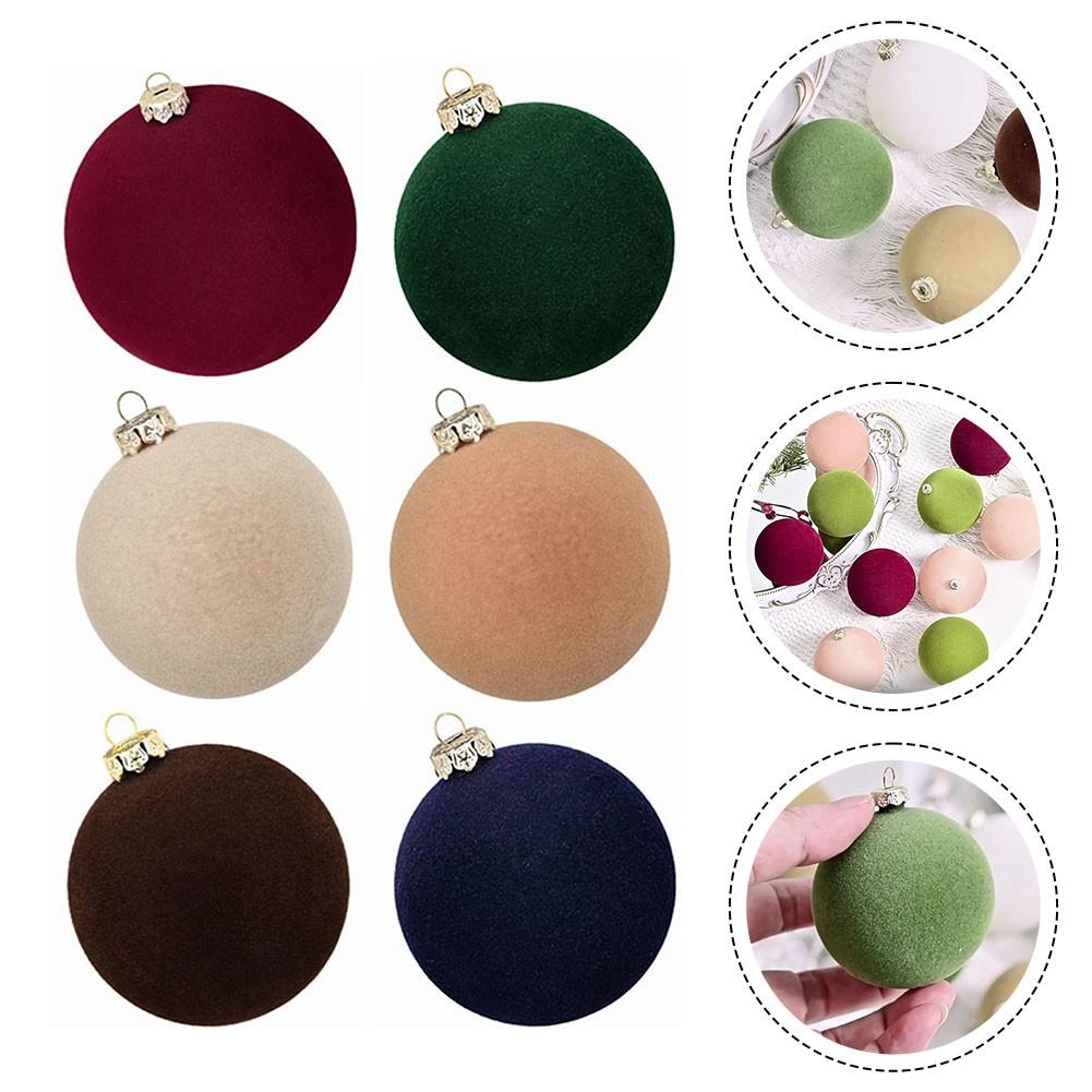 Timeless 12PC Velvet For Christmas Ornaments for Seasonal Elegance