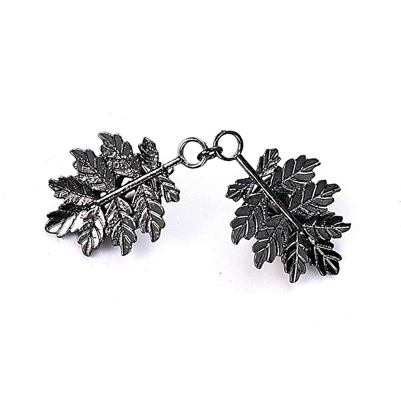 

1 шт. Зажим для свитера Кардиганы Зажим для рубашки Винтажный Зажим для воротника кардигана Модная пуговица Платья Металлические шали Женские C чёрный