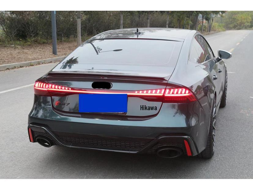 Compatible RS7 Body Kit for A7 A7L: Front/Rear Bumpers, Rear Lip, Tailpipes (Years 19-22)