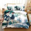 New Bloom Into You Bedding Set Single Twin Full Queen King Size Bed Set Adult Kid Bedroom Duvet Cover Sets Anime Bed Sheet Set