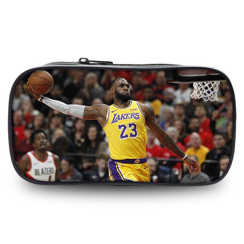 Trousse NBA Allstar Sac de Rangement Grande Capacité en Nylon pour Étudiants et Usage de Bureau