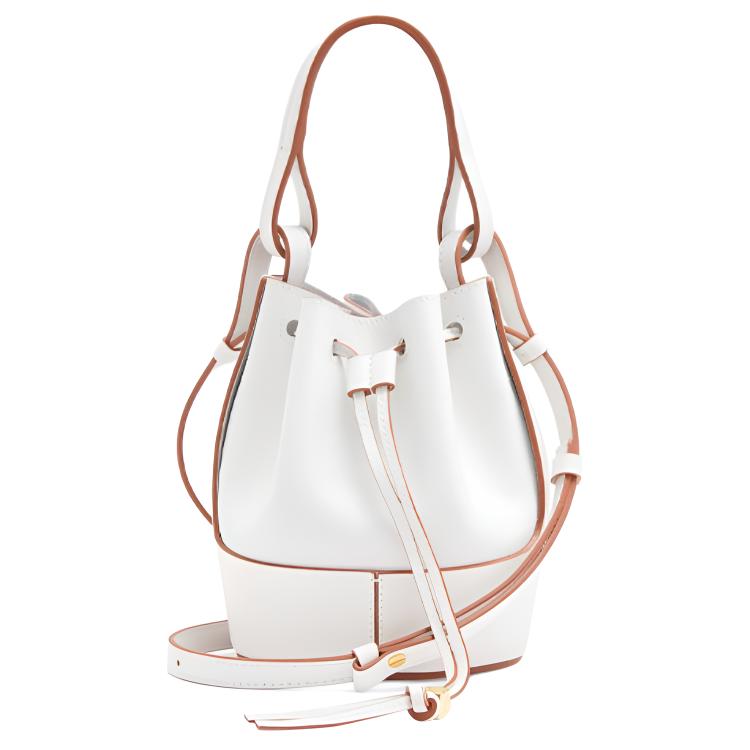 

Loewe Balloon Anagram Embossed Adjustable Shoulder Strap Nappa Leather Bucket Bag Mini Women bags Cream A710P18X01-1950 Basic Set (Bag+Dust Bag)
