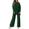 BITCED Women's Fashion Casual Long Sleeve O-Neck Pants Suits