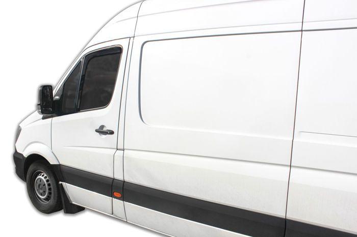 Déflecteurs d'air - SCOUTT - Volkswagen Crafter 2006-2018 - Fumé - Acrylique renforcé - Installation facile