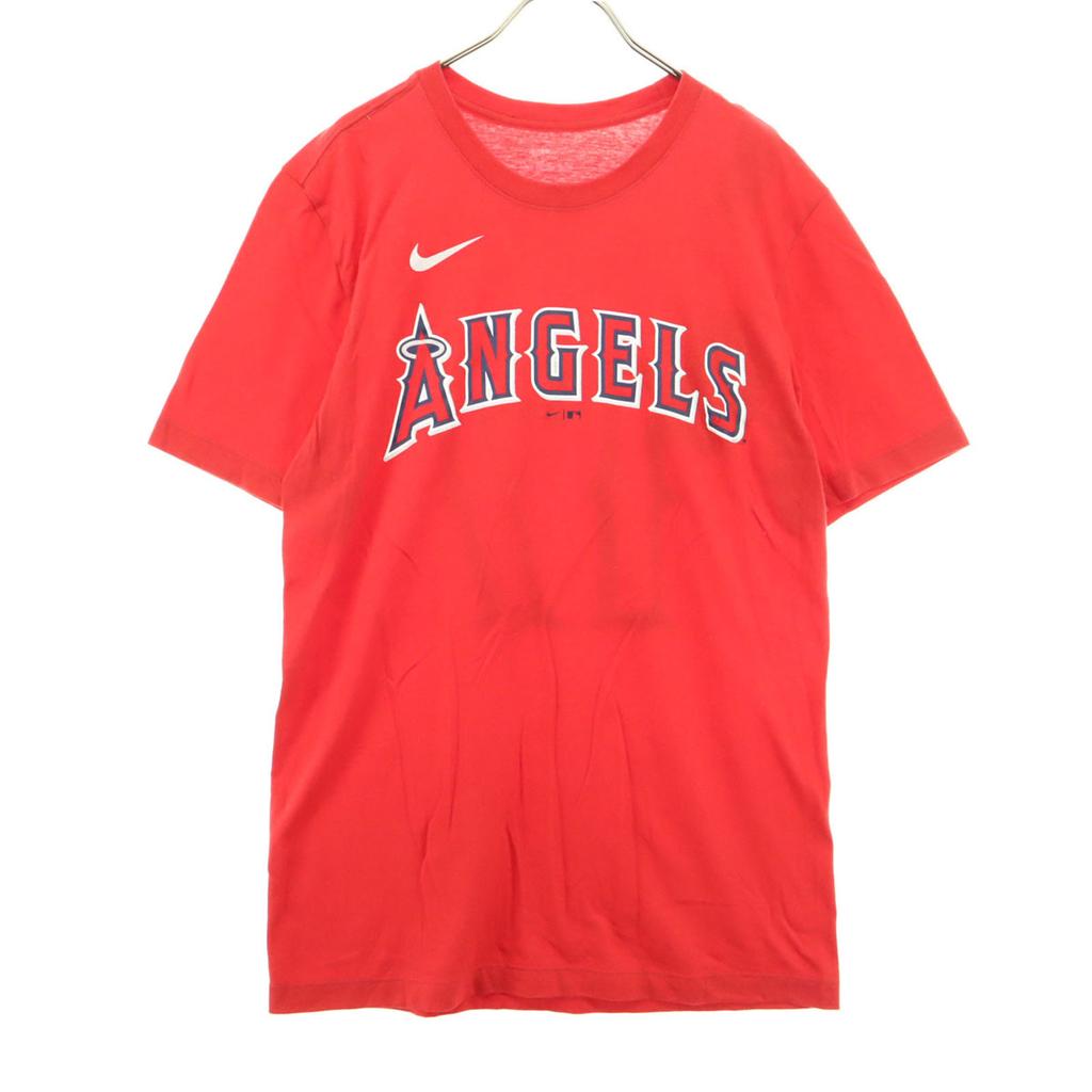 Beauty Products NIKE Shohei Ohtani, Uniform Number 17, Angels Back Big Print Short Sleeve T-shirt Men's Used