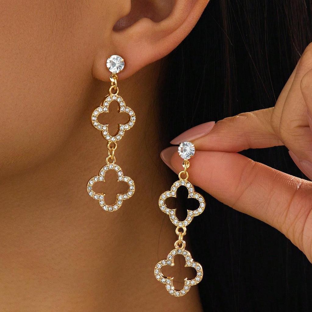 Elegantné magnetické diamantové spony do uší, ideálne pre neprepichnuté uši. Japonsko-kórejský módny doplnok pre špičkový vzhľad celebrít.