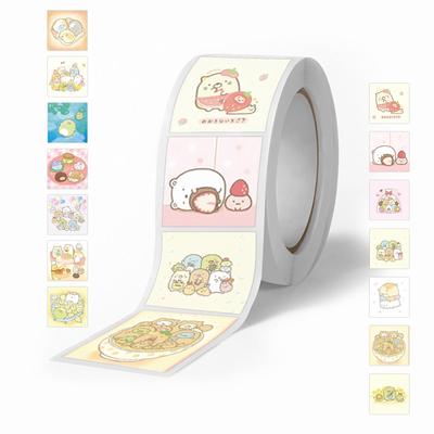 500 Cartoon Corner Creature Stickers: Cute Rolled Stickers for Journals, DIY Notebooks, Stationery, and Kids' Crafts