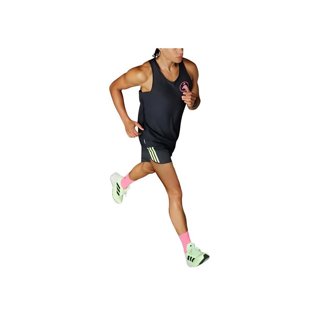 Adidas Letter Print Sports Round Neck Sleeveless Vest Men Tops Black IK7447