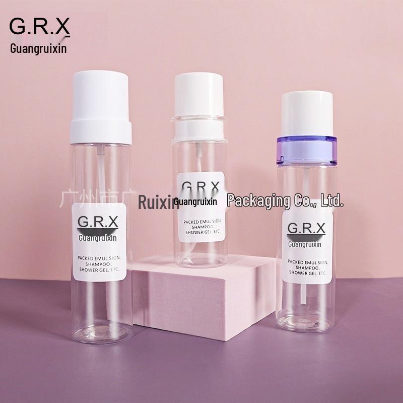 

PET Plastic Pump Bottle for Lotion or Face Cream - 100ML, 120ML, 150ML Cosmetic Packaging 100ml; Transparent