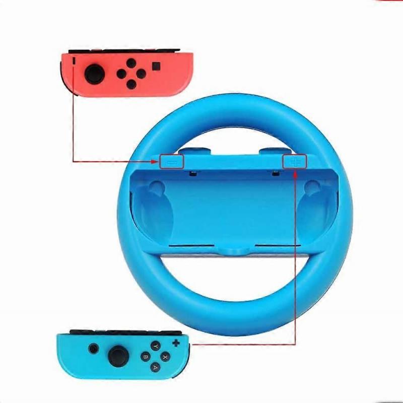 Steering Wheel for Nintendo Switch Controllers, 2 pcs Racing Wheel Compatible with Mario Kart, Game Controller Wheel for Nintendo Switch Remote Games