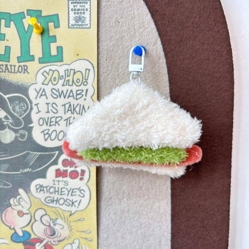 Roztomilý Kreslený Hamburger a Hranolky Plyšový Batoh Přívěsek na Klíče Panenka