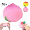 Peach Stress Reliever Juicy Relief Toy Simulation Pink Yellow Squeeze Decompression Fruit Shape Sensory Fidget Ball