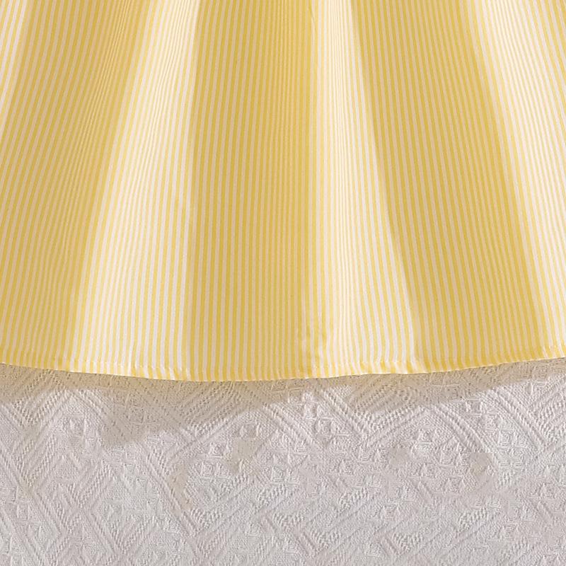 Elegancka Pasiasta Koronkowa Sukienka z Dekoltem V dla Starszych Dzieci - Jesienny Styl Europejski i Amerykański