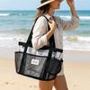 Lightweight Mesh Swim Bag Breathable Swimming Handbag Durable Beach Storage Bag  Women