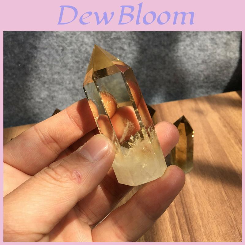 Stunning Natural Smokey Citrine Quartz Obelisk Crystal Wand For Healing And Home Decor