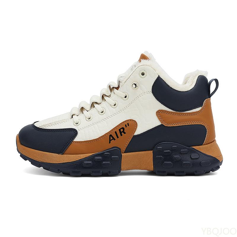 Fashionable Casual Comfort Running Flats High Top Snow Boots Men Platform Warm Cotton Shoes Male Thick Sneakers Winter Shoes