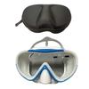 High-Definition Anti-Choke Diving Goggles with Integrated Nose Protector for Nearsighted Men and Women, Includes EVA Case