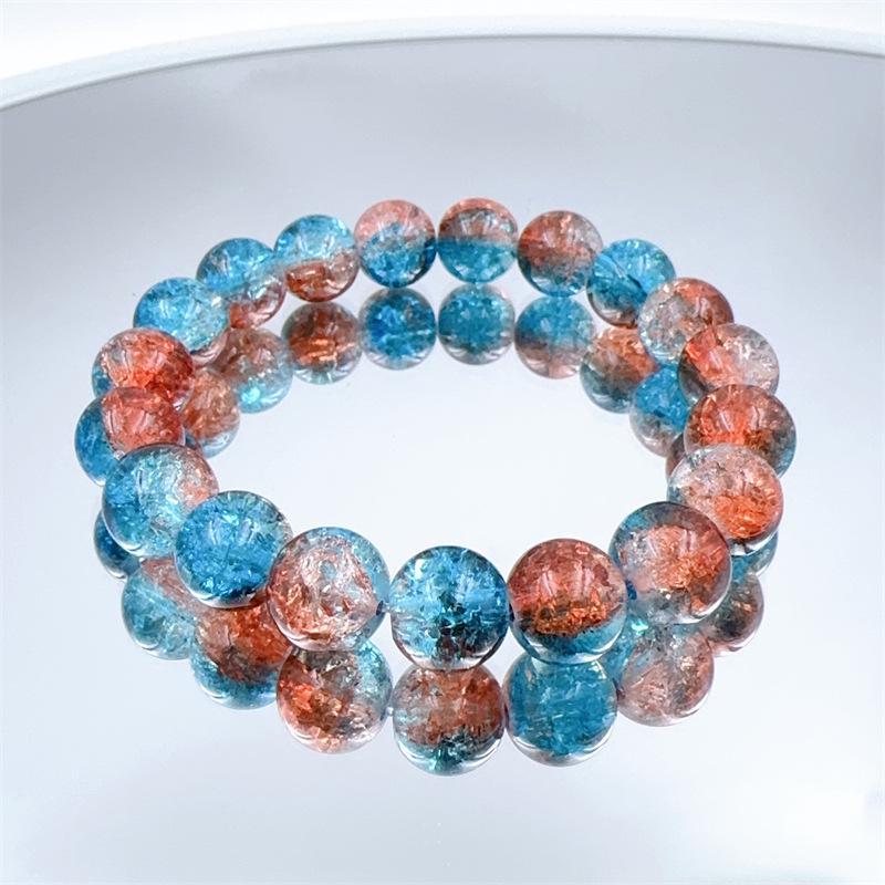 Zibo farbige Glasur Armbänder: Hochwertige, leichte Luxus-Kristallperlen im neuen chinesischen Stil mit Dezhen-Keramik.