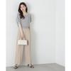 Proportion Body Dressing Openwork Knit Gray Women's Lamé Sweater,