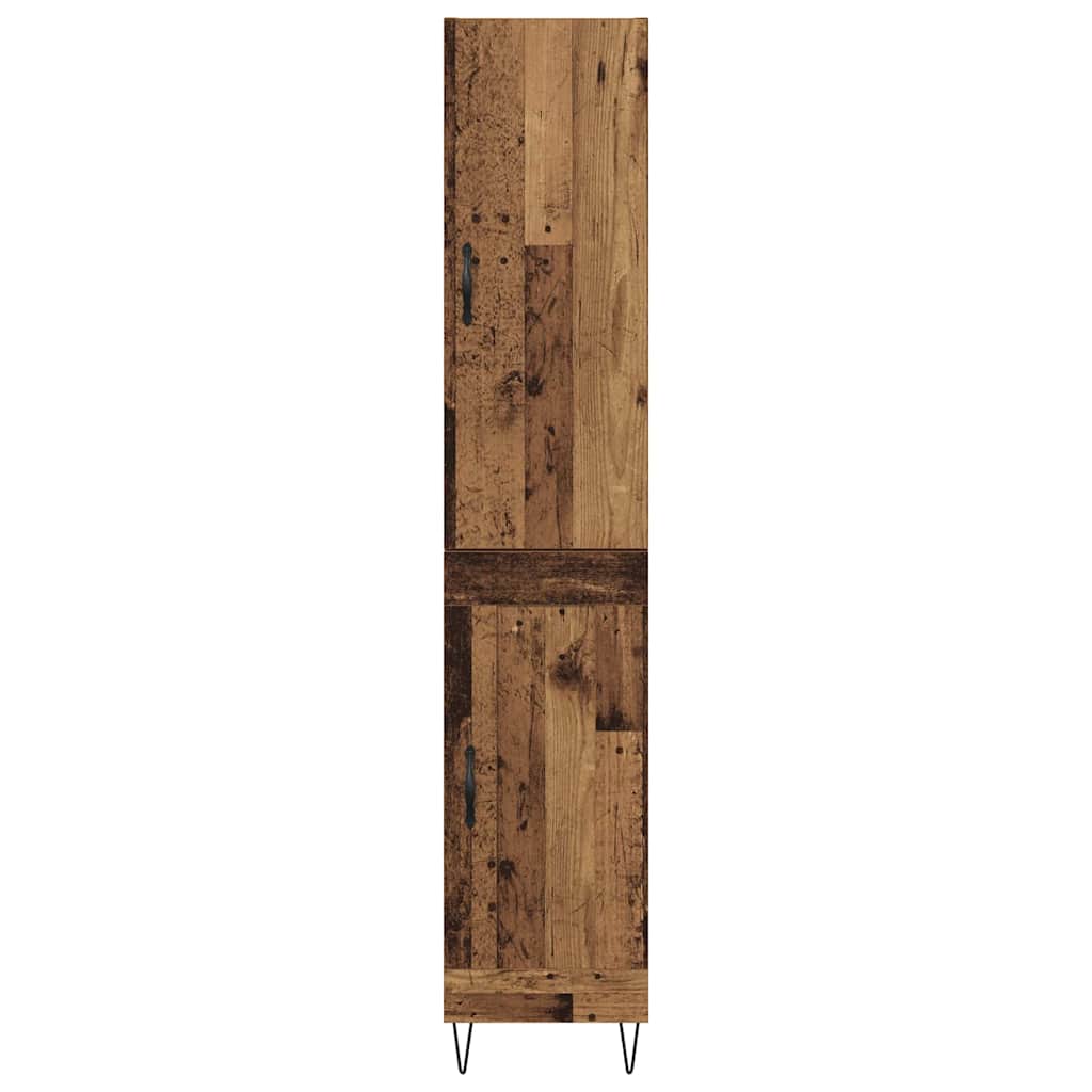 Highboard Reclaimed Wood 34.5 x 34 x 90 cm Engineered Wood
