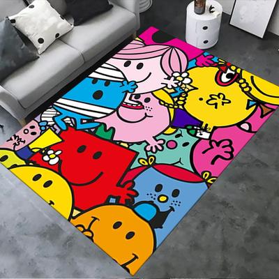 2025 New Mr. Men Little Miss Carpet Rug for Living Room Bedroom Home Sofa Decoration,Kids Play Non-slip Floor Mat