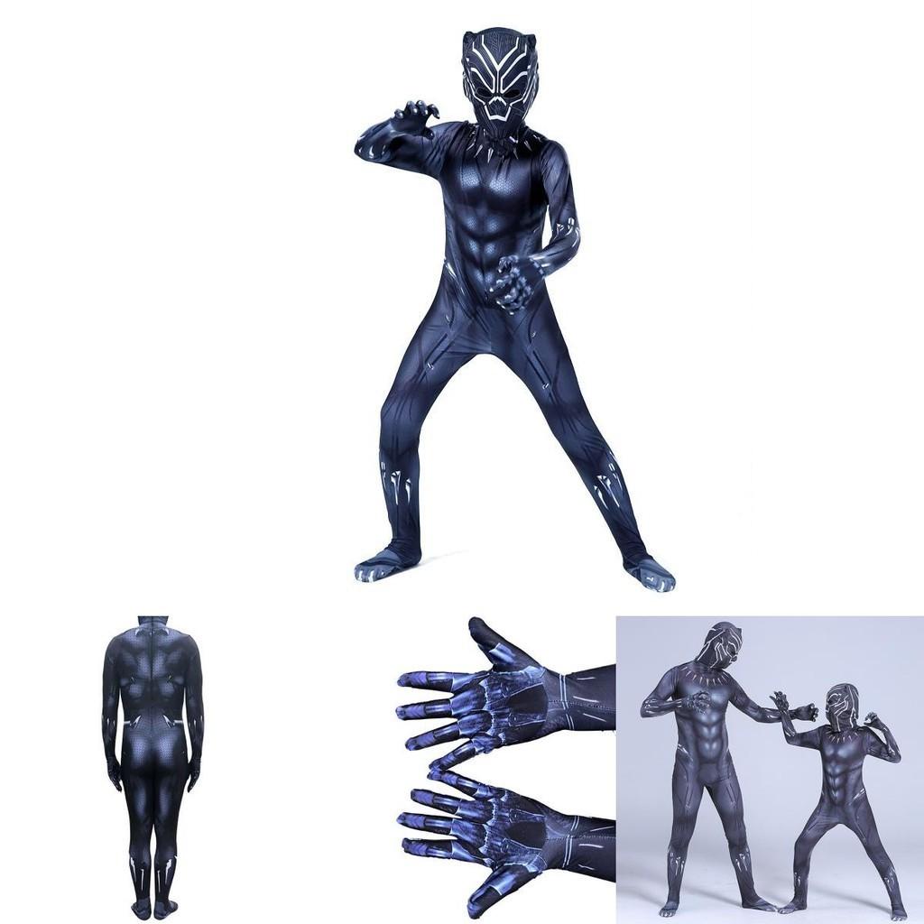 Authentic Black Panther Costume With Durable Spandex Lycra Fabric For Cosplay