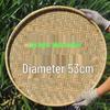 Large Handmade Bamboo Winnowing Basket - Round Woven Tray/Sieve for Drying or Decoration