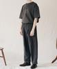 FFEFF STUDIO 23Ss High-Tension Wide Elastic Waist Pants (Charcoal)
