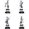 Little Iron Art Musician Creative Men/Women Music Band Crafts Home Office Desk Decoration Birthday Gift 8 Pack (Woman)
