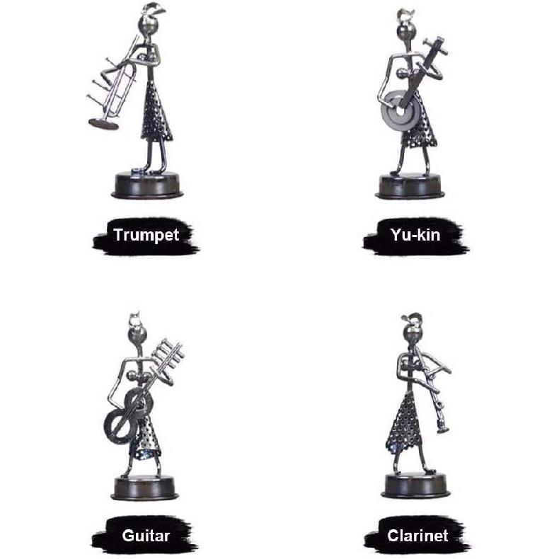Little Iron Art Musician Creative Men/Women Music Band Crafts Home Office Desk Decoration Birthday Gift 8 Pack (Woman)