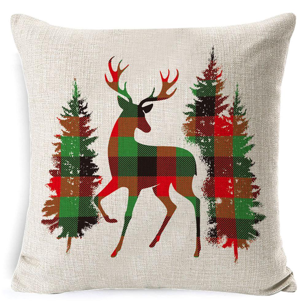 Nový vánoční povlak na polštář kostkovaný polštář domov pohovka polštář povlak na polštář dárek postel polštář