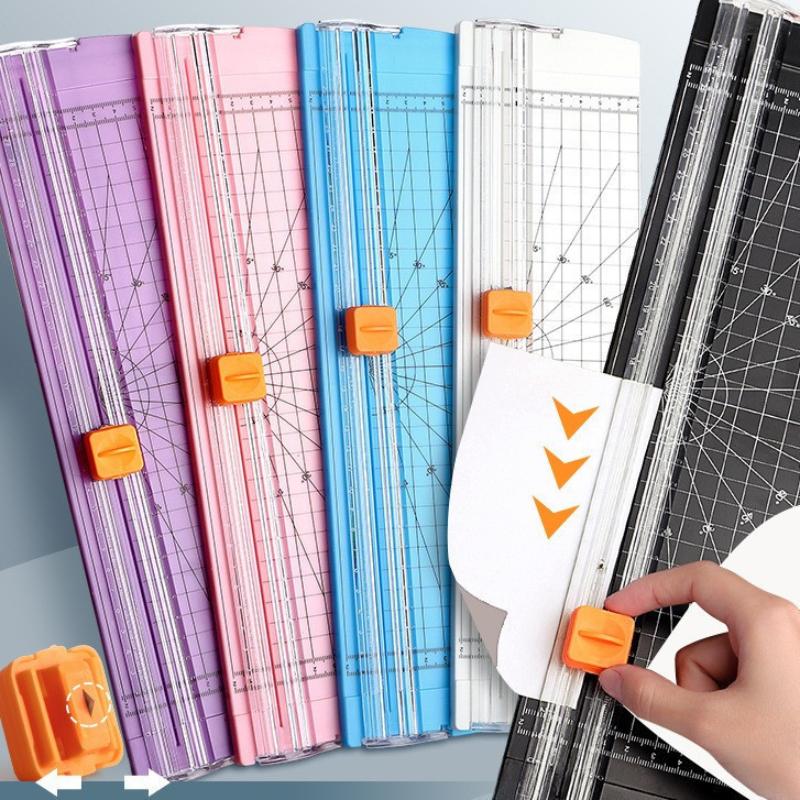 Double Sided Cutting A4 Paper Cutter Small Mini Paper Cutter Student Hand Made Ledger Cutting Photo