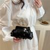 New Temperament Fashion Design Shoulder Messenger Bag Sequin Design Light Luxury Chain Casual Handbag