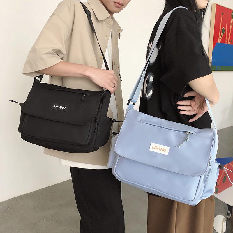 Japanese Simple And Versatile Messenger Bag Large-Capacity Student Class Bag Tooling Leisure