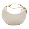 Knight Arc Gold Metal Accessories Leather Shoulder Tote Bag Women Handbags White 81042981