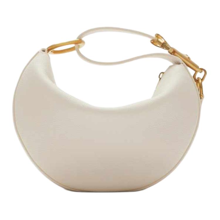 

Burberry Knight Arc Gold Metal Accessories Leather Shoulder Tote Bag Women handbags White 81042981 Basic Set (Bag+Dust Bag)