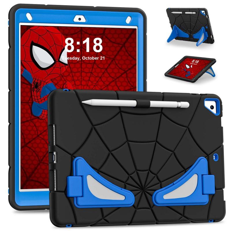 Spider-Man Shockproof Full Cover Case IPad 9th Gen 10.2 Inch Air 4 10.9 Kids Drop Protection Silicone