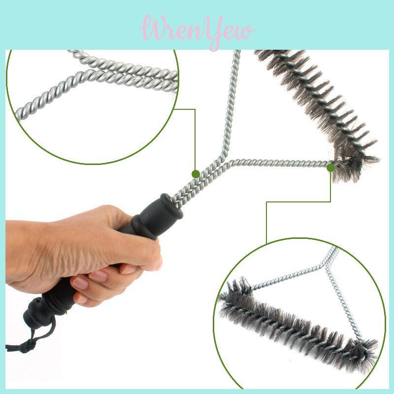 Versatile 12-inch Non-stick Bbq Brush Featuring Stylish Design And Durable Steel Wire Bristles