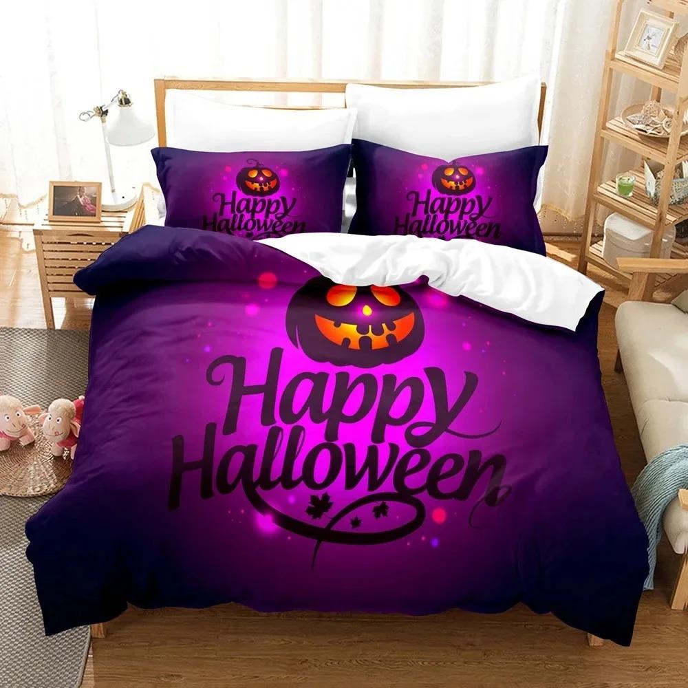 3D Print All Saints Day Halloween Bedding Set Double Twin King Duvet Cover Comforter Pillowcase Boys Girls Adults Bedroom